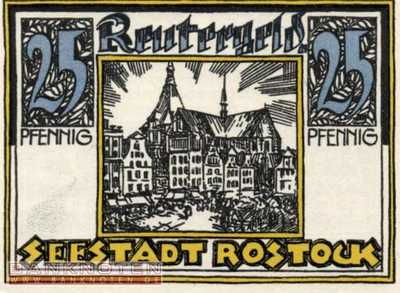 Rostock - 25  Pfennig (#SS1138_1-2_UNC)