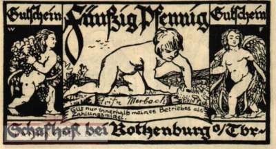 Rothenburg o. Tauber - 50  Pfennig (#SS1141_1b-2_UNC)