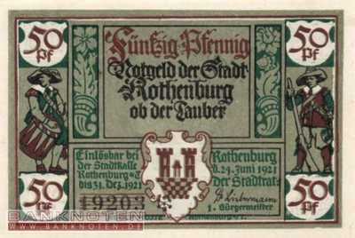 Rothenburg o. Tauber - 50  Pfennig (#SS1142_2a-2_UNC)