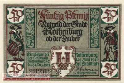 Rothenburg o. Tauber - 50  Pfennig (#SS1142_2a-3_UNC)