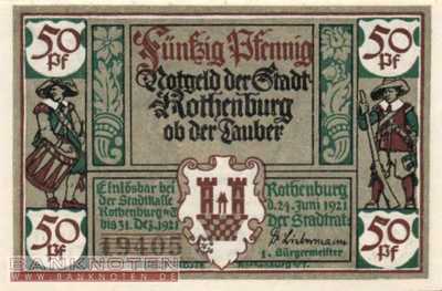 Rothenburg o. Tauber - 50  Pfennig (#SS1142_2a-4_UNC)