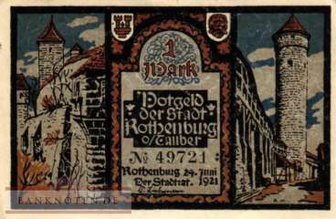 Rothenburg o. Tauber - 1  Mark (#SS1142_6-1_AU)