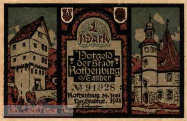 Rothenburg o. Tauber - 1  Mark (#SS1142_6-2_AU)
