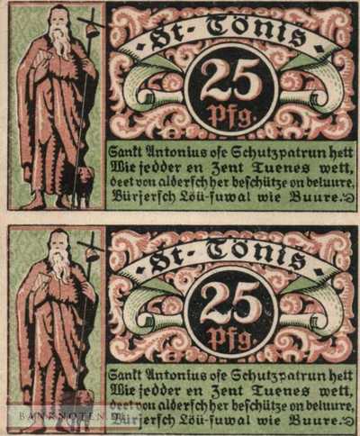 St. Tönis - 2x25  Pfennig (#SS1167_1a-1-3x_AU)