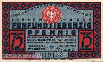 Scharmbeck - 75  Pfennig (#SS1173_2a_UNC)