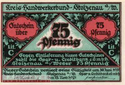 Stolzenau - 75  Pfennig (#SS1277_1-3-3_UNC)