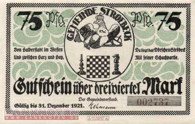 Stroebeck - 75  Pfennig (#SS1285_3-3_UNC)
