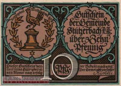 Stützerbach, Preußischer Anteil - 10  Pfennig (#SS1286_1a-1_UNC)