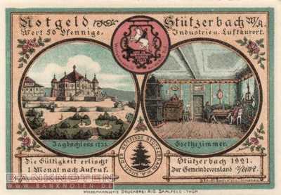 Stützerbach, Weimarischer Anteil - 50  Pfennig (#SS1287_2-2_UNC)