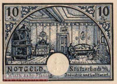 Stützerbach, Weimarischer Anteil - 10  Pfennig (#SS1287_3-1_UNC)