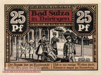 Bad Sulza - 25  Pfennig (#SS1304_1a-2_UNC)