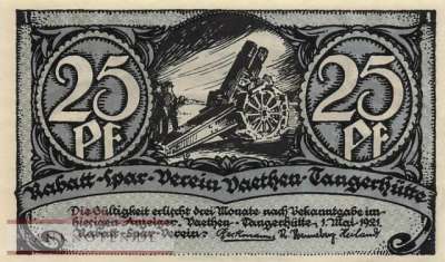 Vaethen-Tangerhütte - 25  Pfennig (#SS1357_1-2_UNC)