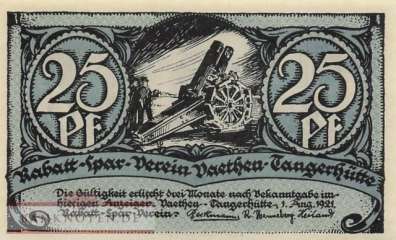 Vaethen-Tangerhütte - 25  Pfennig (#SS1357_2-2_UNC)