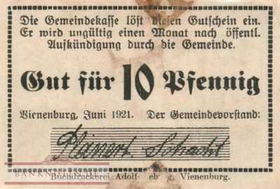 Vienenburg - 10  Pfennig (#SS1361_1b_VG)