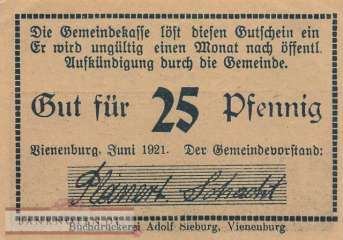 Vienenburg - 25  Pfennig (#SS1361_1j_AU)