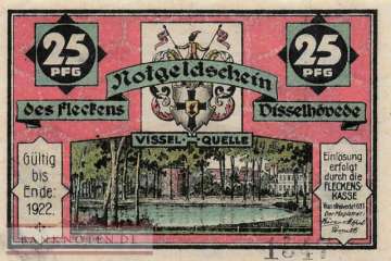 Visselhövede - 25  Pfennig (#SS1363_1a_UNC)