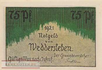 Weddersleben - 75  Pfennig (#SS1386_1-1_UNC)