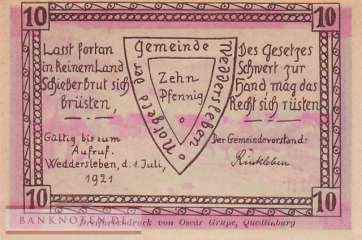Weddersleben - 10  Pfennig (#SS1386_2a-1_UNC)