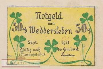 Weddersleben - 50  Pfennig (#SS1386_3-1_UNC)
