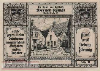 Weener - 75  Pfennig (#SS1389_1b-2_UNC)