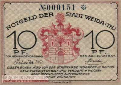Weida - 10  Pfennig (#SS1391_1-1_UNC)