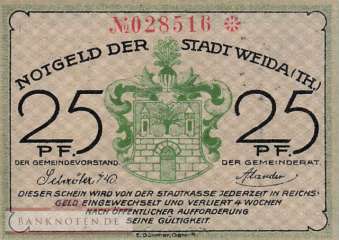 Weida - 25  Pfennig (#SS1391_1-2_UNC)