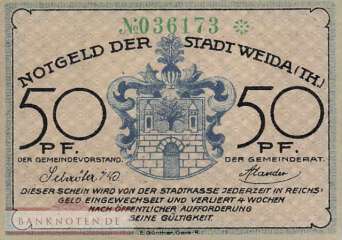 Weida - 50  Pfennig (#SS1391_1-3_UNC)