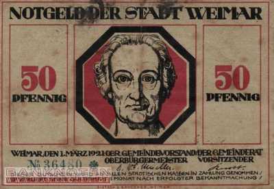 Weimar - 50  Pfennig (#SS1398_6a-4_VF)