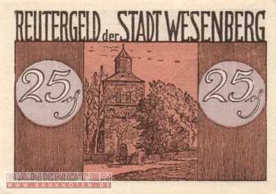 Wesenberg - 25  Pfennig (#SS1410_2-2_UNC)