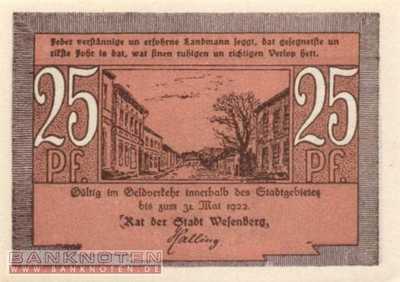 Wesenberg - 25  Pfennig (#SS1410_2-2_UNC)