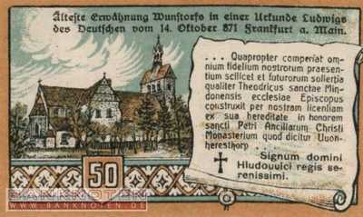Wunstorf - 50  Pfennig (#SS1458_1a-4_UNC)