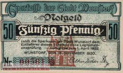 Wunstorf - 50  Pfennig (#SS1458_1a-4_UNC)