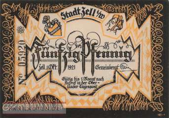 Zell - 50  Pfennig (#SS1467_1-3_UNC)