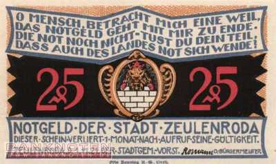 Zeulenroda - 25  Pfennig (#SS1470_1-4_UNC)