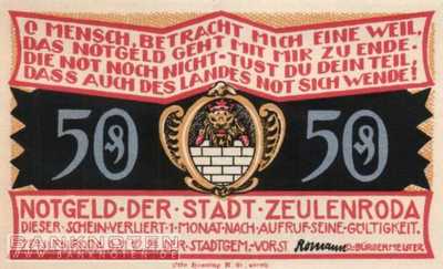 Zeulenroda - 50  Pfennig (#SS1470_2-1-3_UNC)