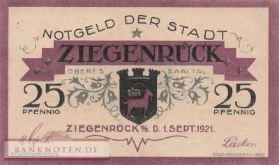 Ziegenrück - 25  Pfennig (#SS1472_1a-1_UNC)