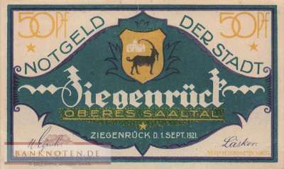 Ziegenrück - 50  Pfennig (#SS1472_1c-2_UNC)