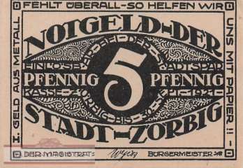 Zörbig - 5  Pfennig (#SS1475_1-1_UNC)