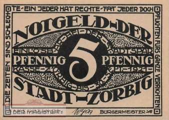 Zörbig - 5  Pfennig (#SS1475_1-2_UNC)