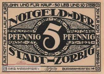 Zörbig - 5  Pfennig (#SS1475_1-5_UNC)
