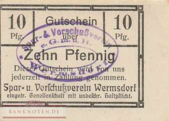 Wermsdorf - 10  Pfennig (#TVA7830_05-5-A_UNC)