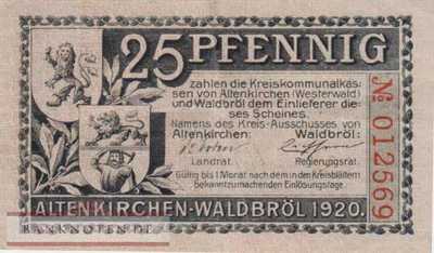 Altenkirchen und Waldbröhl - 25  Pfennig (#VAA009_1b_VF)