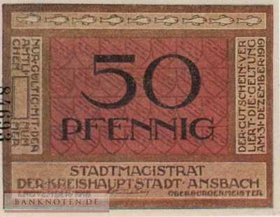Ansbach - 50  Pfennig (#VAA020_6c_UNC)