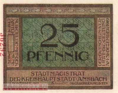 Ansbach - 25  Pfennig (#VAA020_6e_UNC)