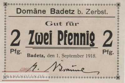 Badetz - 2  Pfennig (#VAB005_1b_UNC)