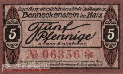 Benneckenstein - 5  Pfennig (#VAB018_1a_UNC)