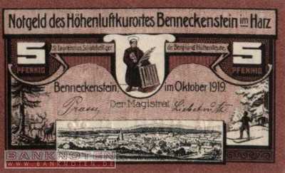 Benneckenstein - 5  Pfennig (#VAB018_1a_UNC)