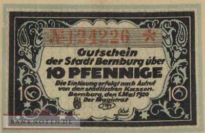 Bernburg - 10  Pfennig (#VAB032_2a_UNC)