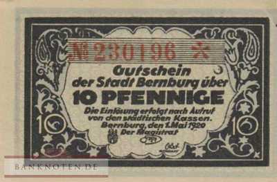 Bernburg - 10  Pfennig (#VAB032_2a_AU)