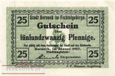 Berneck - 25  Pfennig (#VAB034_5d_AU)